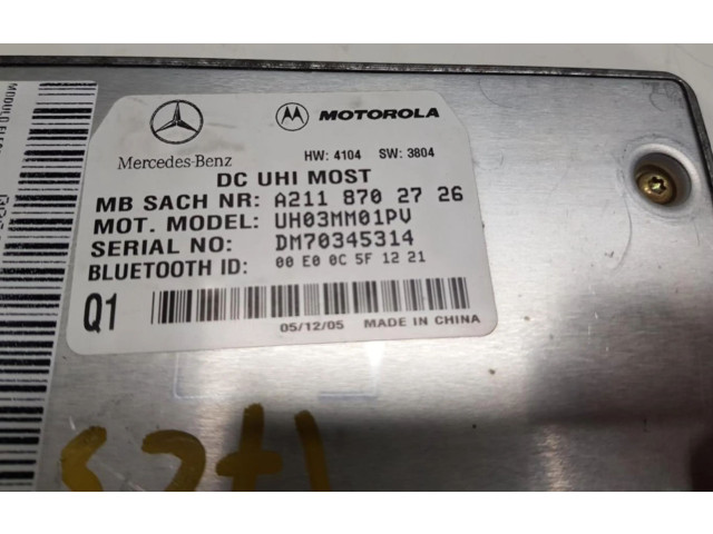 Řídící jednotka A2118702726   Mercedes-Benz SL R230 