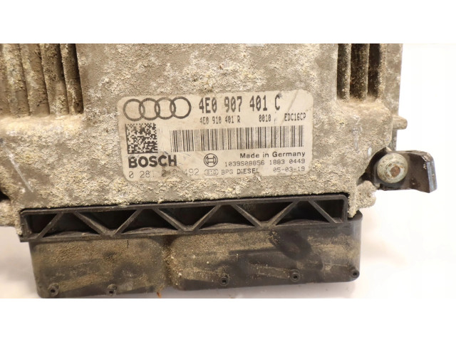 Řídící jednotka 0281012492   Audi A8 S8 D3 4E 2005