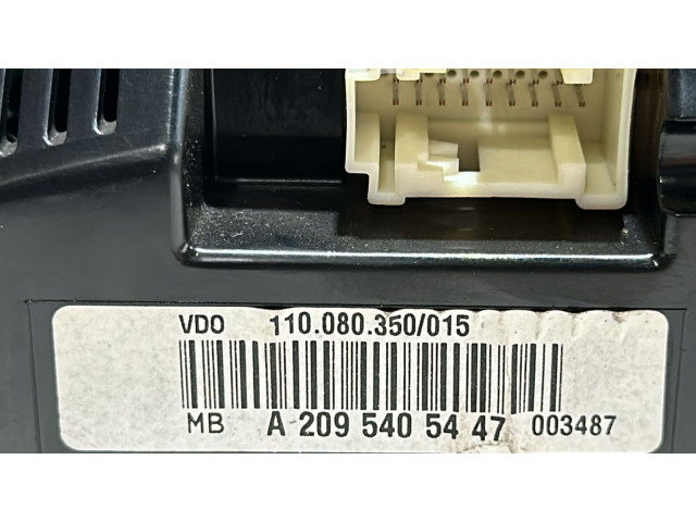 Přístrojová deska  Mercedes-Benz CLK A209 C209 2008 A2095405447, A2095405447  