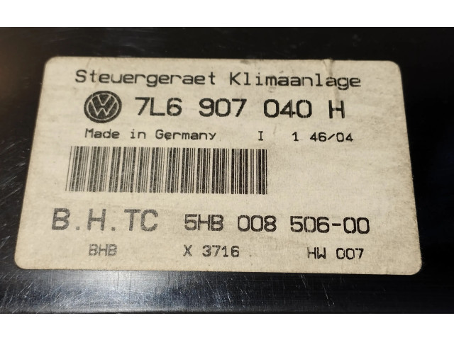 Блок управления климат-контролем 7L6907040H   Volkswagen Touareg I