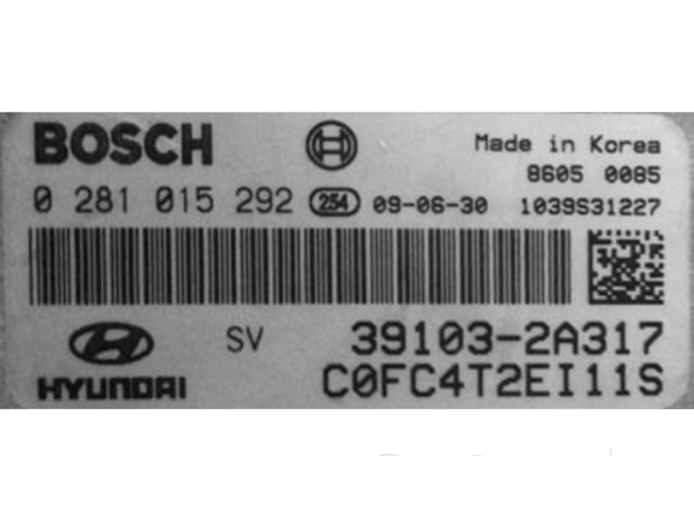 Řídící jednotka 39103-2A317   Hyundai Matrix 2004