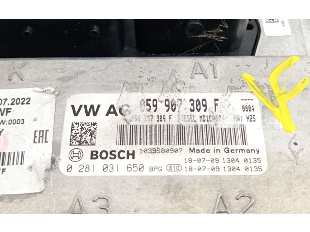 Řídící jednotka 059907309F, 0281031650   Audi A5 2018