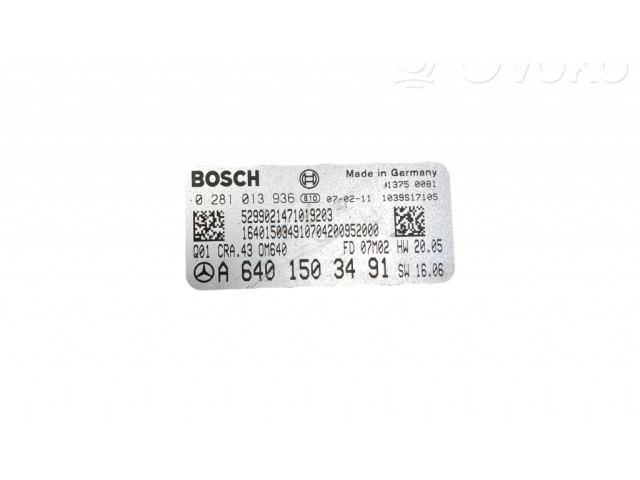 Řídící jednotka A6401503491, 0281013936   Mercedes-Benz B W245 2006