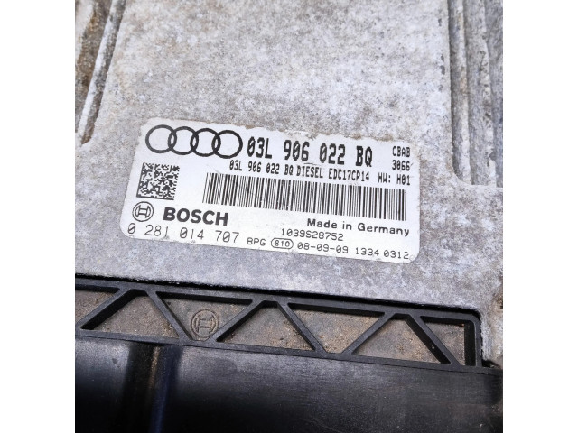 Блок управления двигателя 03L906022BQ, 0281014707   Audi A3 S3 A3 Sportback 8P