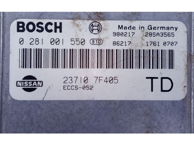 Řídící jednotka 237107F405, 0281001550   Nissan Terrano 1998