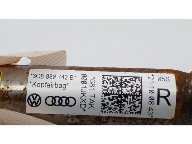 Боковая подушка безопасности 3C8880742B, 681TAK   Volkswagen PASSAT CC