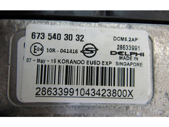 Řídící jednotka 6735403032, 28633991   SsangYong Korando 2019