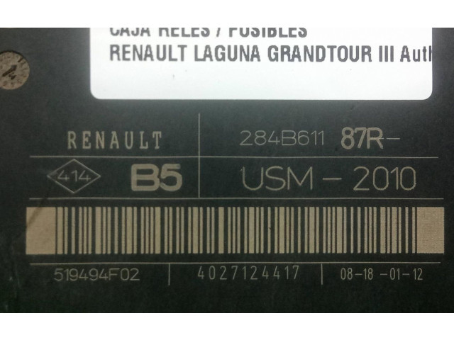   Pojistková skříňka 284B61187R   Renault Laguna III 2012