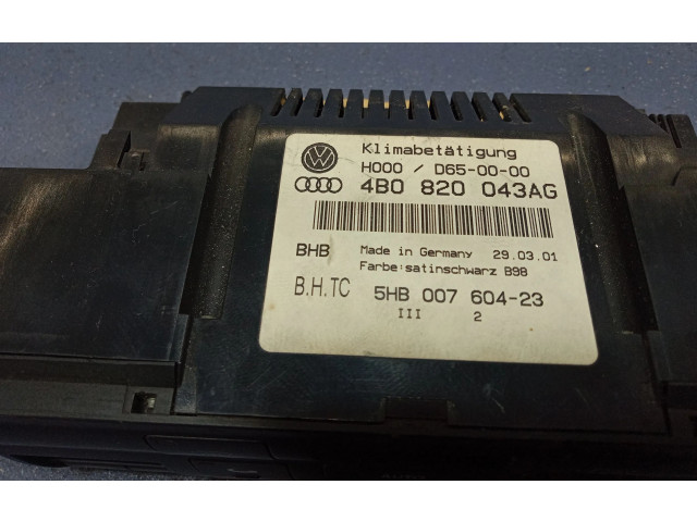 Блок управления климат-контролем 4B0820043AG, 4B0820043AG   Audi A6 Allroad C5