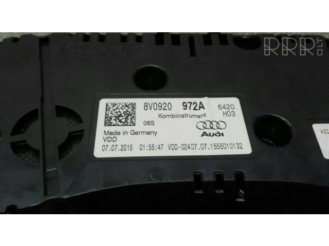 Панель приборов 8V0920972A   Audi A3 S3 8V       