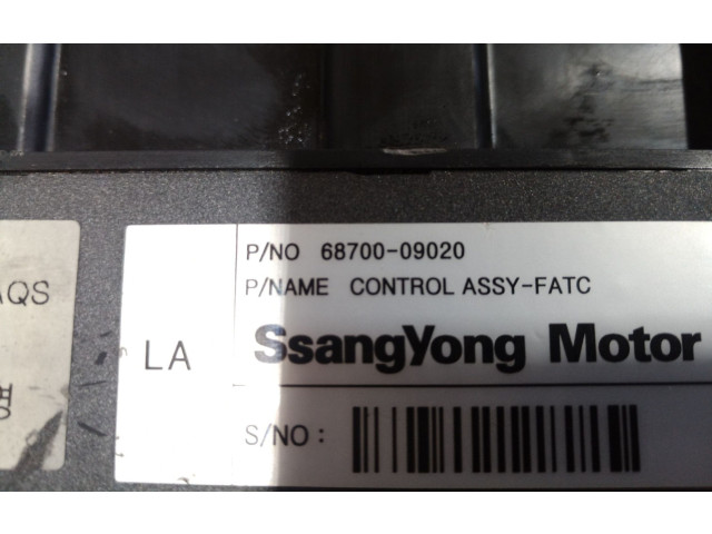 Блок управления климат-контролем 6870009020, 6870009020   SsangYong Kyron