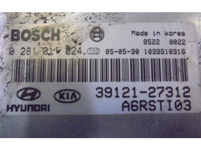 Блок управления 3912127312, 0281011024   KIA Sephia