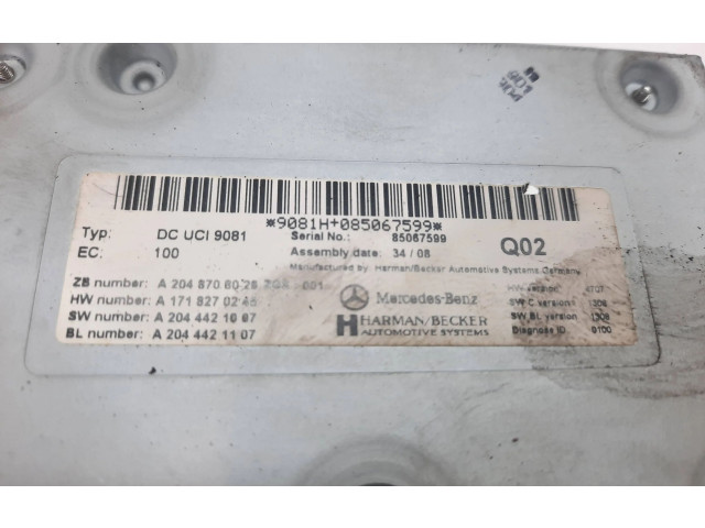 Блок комфорта A2048706028, A2044421007   Mercedes-Benz ML W164   
