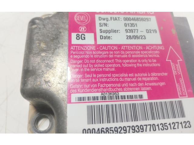 Блок подушек безопасности 1608428080, 00046859297   Citroen Jumper