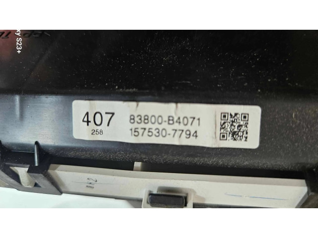 Přístrojová deska  Daihatsu Terios 2007 1575307794, 83800B4071  