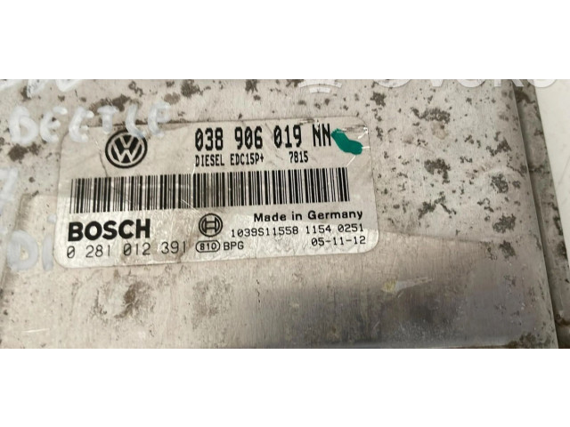 Řídící jednotka 038906019NN, 038906019NN   Volkswagen New Beetle 2007