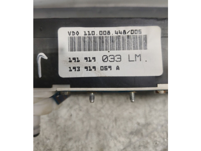 Přístrojová deska  Volkswagen Jetta II 1990 193919059A  