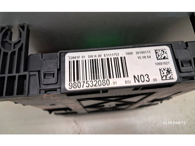   Pojistková skříňka 9807532080, 9807532080-01   Peugeot 2008  2013