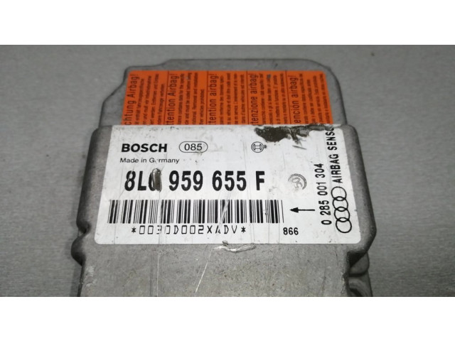 Блок подушек безопасности 8L0959655F, 0285001304   Audi A3 S3 8L