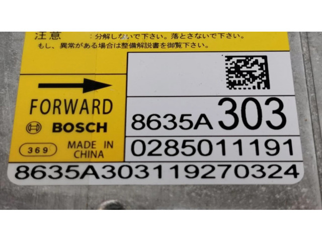 Блок подушек безопасности 8635A303, 0285011191   Mitsubishi ASX