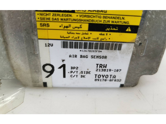 Блок подушек безопасности 891700F032, 213819107   Toyota Corolla E120 E130