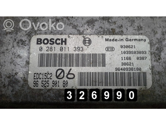 Řídící jednotka 0281011393   Peugeot 607 2003
