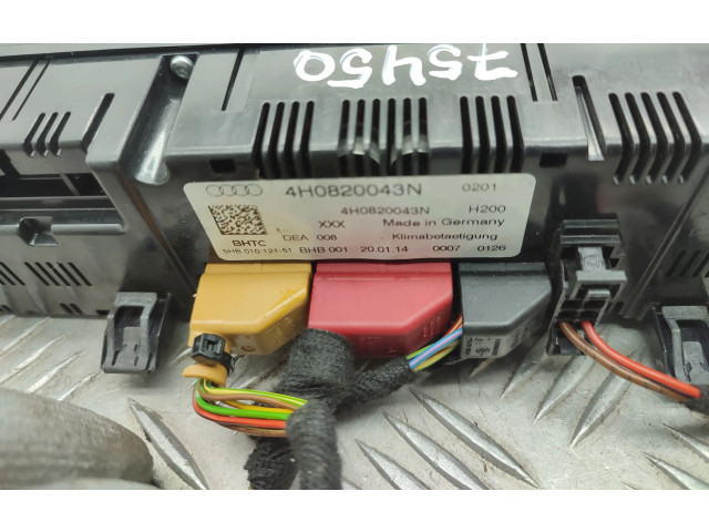 Блок управления климат-контролем 4H0820043N   Audi A8 S8 D4 4H