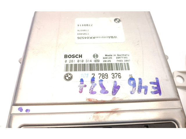Řídící jednotka 7789376, 0281010314   BMW 3 E46 2002