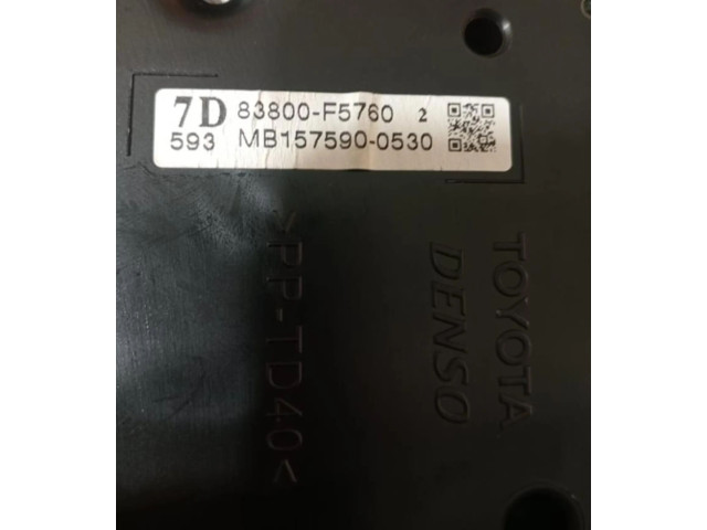 Přístrojová deska  Toyota Yaris  83800F5760  
