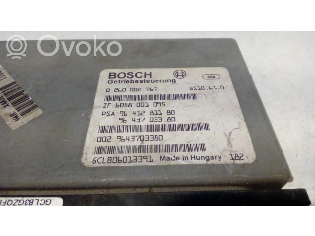 Блок управления коробкой передач 0260002767, 6058001095   Citroen C5