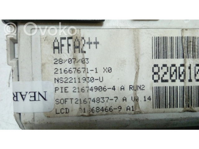 Дисплей    216676711, 216676711X0   Nissan Interstar