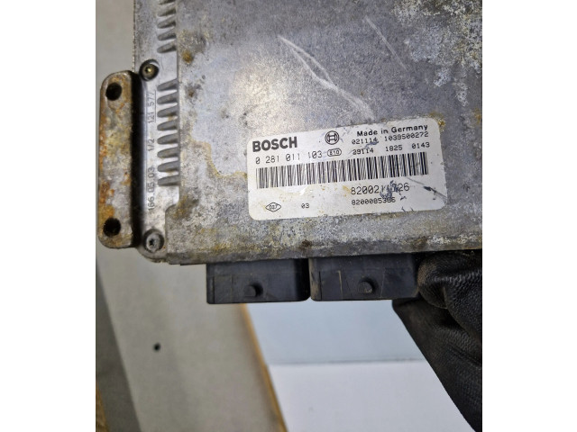 Блок управления двигателя 8200211726, 0281011103   Renault Vel Satis
