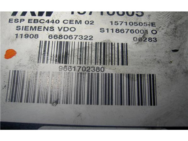 Jednotka ABS 9661702380   Peugeot 407 2004