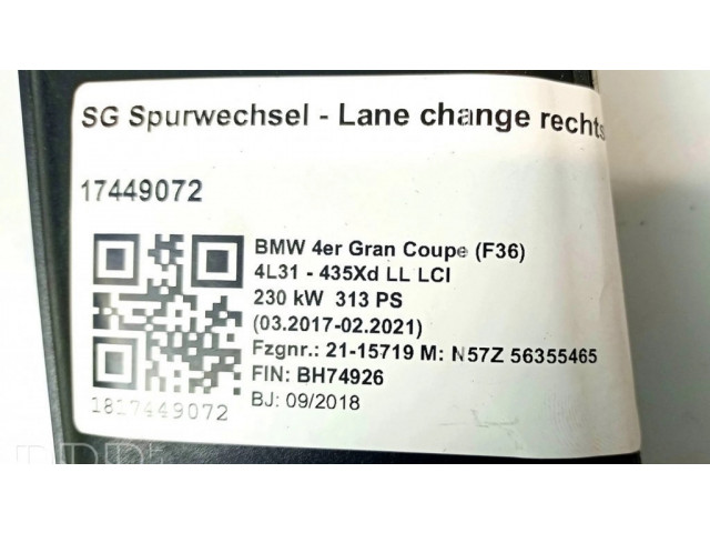 Датчик слепых зон 022477, 6884288   BMW 4 F36 Gran coupe