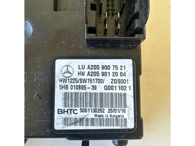Блок управления A2059007521, 5HB01089539   Mercedes-Benz C W205
