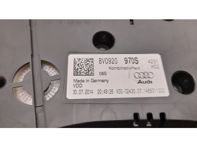 Панель приборов 8V0920970S   Audi A3 S3 8V       