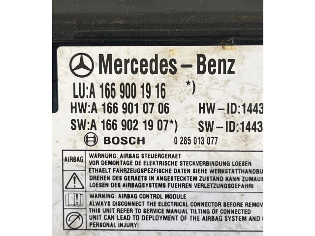Блок подушек безопасности A1669001916, A1669010706   Mercedes-Benz GLE (W166 - C292)