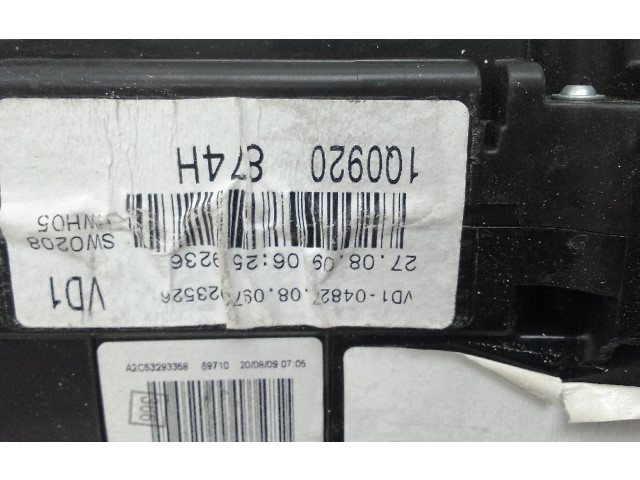 Přístrojová deska  Volkswagen Eos 2010 1Q0920874H  