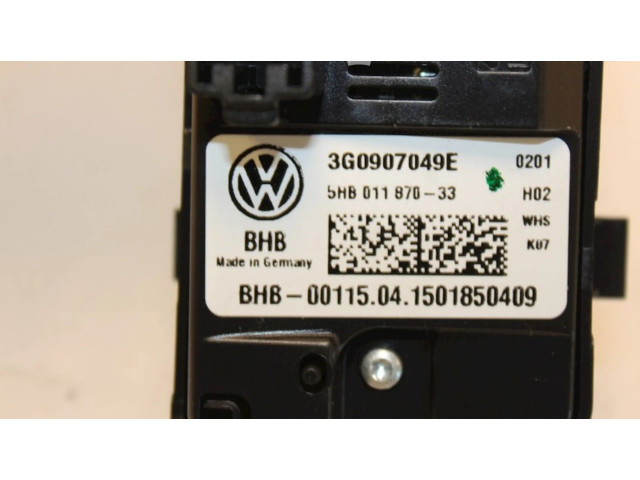 Блок управления климат-контролем 3G0907049E, 3G0907049E   Volkswagen Cross Touran II