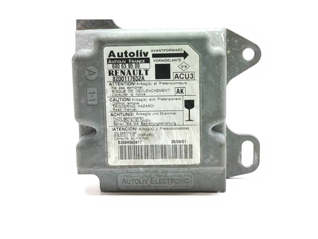 Блок подушек безопасности 8200117652A, 600639500   Renault Scenic I