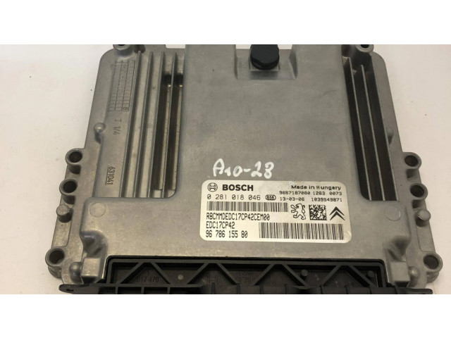 Řídící jednotka 9678615580, 0281018046   Citroen C5 2013