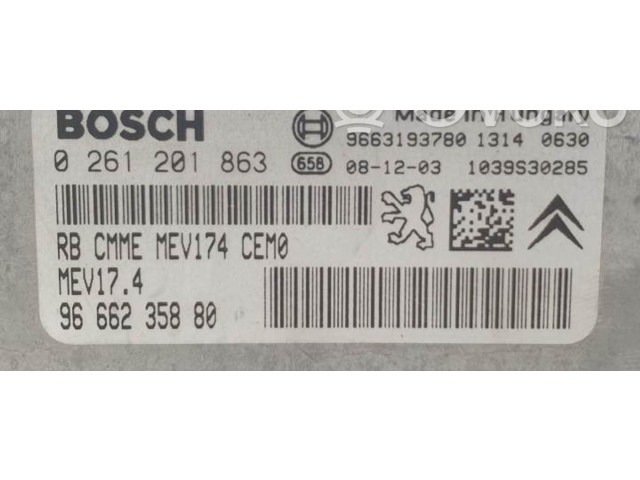 Řídící jednotka 0261201863   Peugeot 207 2007