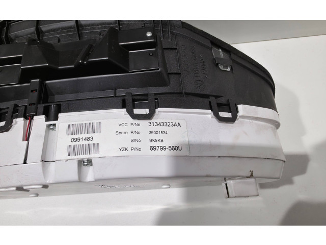 Přístrojová deska  Volvo V60 2013 31343323, 36001834  
