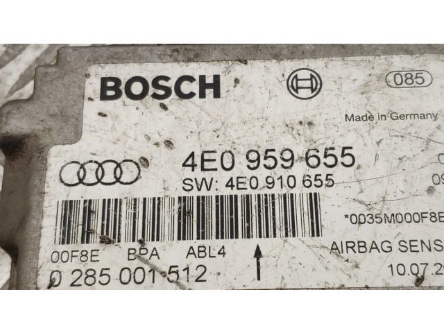 Блок подушек безопасности 4E0959655   Audi A8 S8 D3 4E