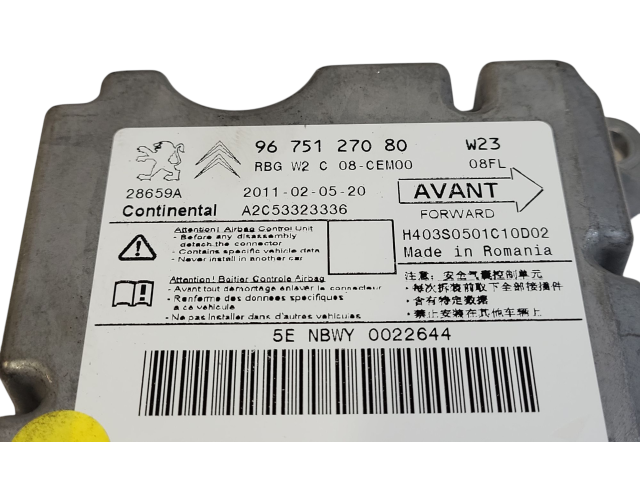 Řídící jednotka 9675127080, A2C53323336   Peugeot 508 2012
