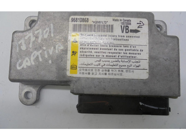 Блок подушек безопасности 96810868, CENTRALITAAIRBAG   Chevrolet Meriva