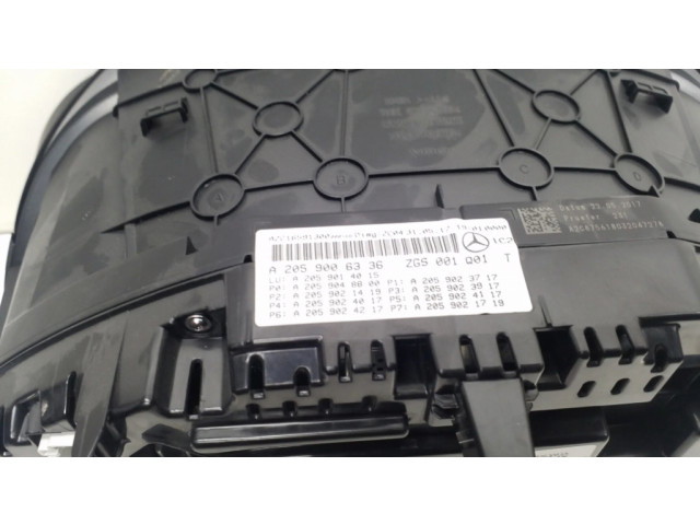 Přístrojová deska  Mercedes-Benz C W205 2016 A2059006336  