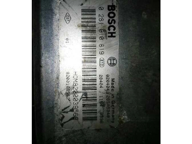 Блок управления 0281010819, 0090047   Renault Megane I