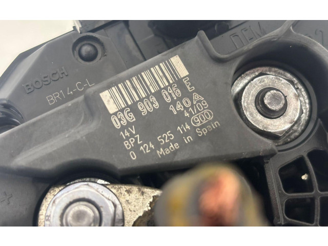 Генератор 03G903016E, 0124525114   Audi Q5 SQ5      
