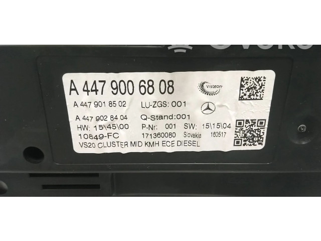 Панель приборов A4479006808, A4479001911   Mercedes-Benz V Class W447       